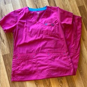 Hot pink scrubs